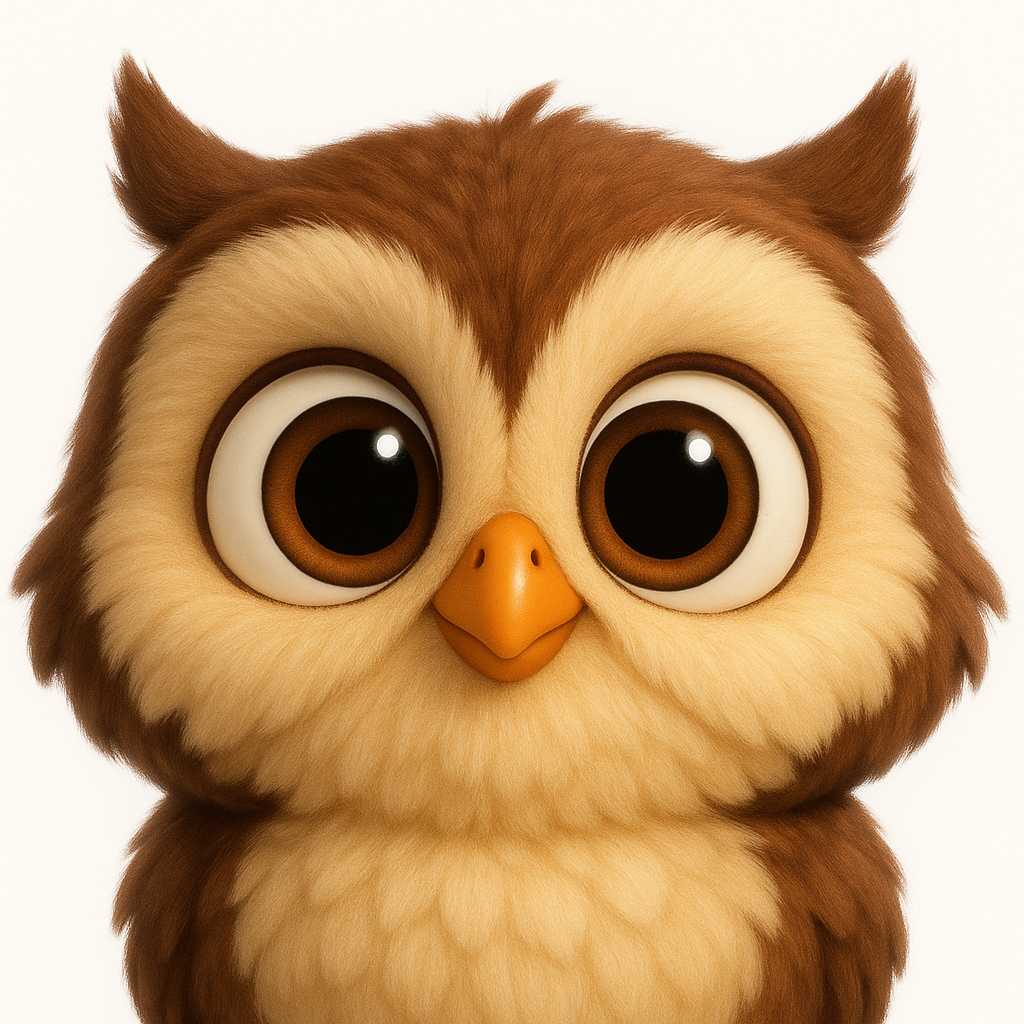 Owl AI puppet character